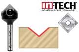 Amana Tool - RC-45711 In-Tech Insert Carbide V Groove 90 Deg x 11/16 Dia x 21/64 x 1/4 Inc, Packs - Image 4