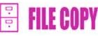 FILE COPY with Cabinet Self-Inking Stamp -Pink