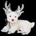 TY Beanie Baby - SLEIGHBELLE the Reindeer (White Version)