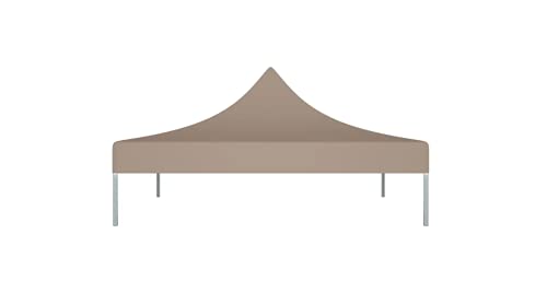Partyzelt-Dach 3x3 m Taupe 270 g/m² Gartenbauten Pavillon-Rahmen Dächer für Pavillions stabil – Bild 5