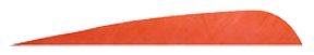 100 - Pk. Gateway Fletching Feathers 4" Right Wing, RED
