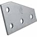 Genuine Unistrut P1380-EG 4 Hole Flat Plate Corner Bracket Connector for All 1-5/8