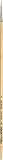 da Vinci Oil & Acrylic Series 7782 Top Acryl Paint Brush, Round White Synthetic with Long Natural Polished Handle, Size 2