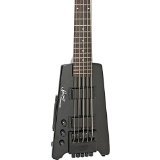 Steinberger Spirit XT-25 Solid Body Left Handed Electric 5 String Bass Guitar, Black