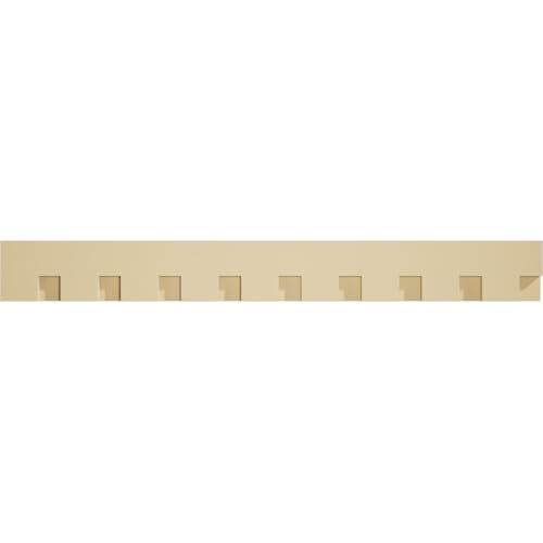 5"H x 1 1/2"P x 41 5/8"L Wilson Signature Urethane Dentil Trim w/Backplate, Pri…