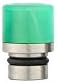 Short Acrylic & Stainless Steel Smooth Style 510 Drip Tip For Electronic Cigarettes And Vaping Devices - No Nicotine (Green)
