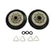 Supco DE702T Dryer Drum Roller Set For GE WE3X89, WE3X82 Whirlpool 349241T, AP3098345, 337089, 3389901, 3397588