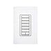 Lutron (86900) RRD-H6BRL-WH RadioRa 2 Hybrid Wall Keypad 6 Buttons