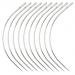 Dovewill 12PCS Silver Hair Extension Curved Weaving Needle for Making Lace Wig Hair Accessories Toolsthumb 1
