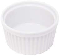7 Ounce Glazed Porcelain Ramekin | Classic Fluted Design, Soft White Color, Oven, Microwave, and Dishwasher Safe, 4.5” x 2.2”, Includes One (1) Large Ramekin