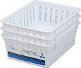 Mini Rectangular Storage trays- White- 6 TRAYS