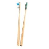 Woobamboo Slim Handle Super Soft Toothbrush, Blue/White, 0.3 Ounce