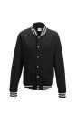 Awdis Mens College Jacket (XXL) (Jet Black)