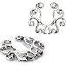 Nipple Rings non pierce pair Non-Piercing Clip On Nipple Ring Tribal Floral Pair