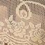 Collections Etc Crochet Lace Floral Tablecloth, Cream, 60