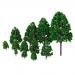 12pcs 1.2 inch - 6.3 inch 1/50 Green Model Tree Train Set Scenery Landscape