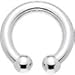 6 Gauge Internally Threaded Horseshoe Circular Barbell - 5/8 6mm
