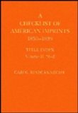 Image de A Checklist of American Imprints 1830-1839--Title Index