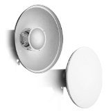 Fotodiox Dish-28-Canon Fotodiox 28-Inch Beauty Dish with Soft Diffuser Sock and Speedring Bracket for Canon Flash Speedlite 600EX-RT, 580EX, II, 430EX, II, 380EX, 270EX, 270EX II, 540EX. 550EX, 300TL, Beautydish - White