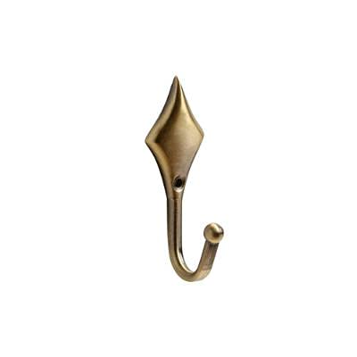 Tieback Hooks (Pair) (Antique Brass (Diamond))
