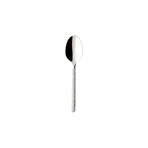 Villeroy & Boch Cafe Club Espresso Spoon Touch of Smoke, 14.5 cm, Stainless Steel, Handle With Green Silicone