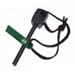 Ferro Rod (Ferrocerium) Fire Starter - Magnesium Fire Starter Survival Kit [Flint Striker Bar] With Metal Knife Rod - Emergency Quick Fire Starters - Survival Kit Camping Tool (Black & Green)