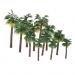 KRISMYA Miniature Plastic Palm Trees Fairy Garden Landscape Bonsai Decor (12 Palm Trees)