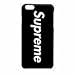 Black Supreme iPhone 6/6s Case (Black Rubber)