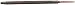 Simonds Extra Slim Taper Saw Hand File, American Pattern, Triangular, Black Oxide Coating, 6