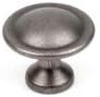 100 Pack Century Builders Choice Antique Pewter Round Cabinet Drawer Knob 1-1/4", 05239-AP