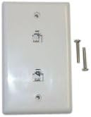 Blackpoint Products BBT-022-5 WHITE  Modular Wall Jack