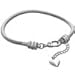 European Charm Bracelet for Women and Girls Bead Charms, Stainless Steel Snake Chain, Claw 7.5 Inch