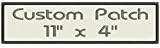 Rectangle Custom Embroidered Name Patch - 5" X 2" - Iron on or Sew On