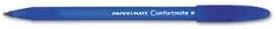Paper Mate 6110187 ComfortMate Ballpoint Stick Pen, Blue Ink, Medium, Dozen