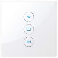 Smart Roller Shutter Switch, WiFi Blinds Curtain Switch Compatible with Alexa Echo/Google Home, Support Wireless Remote Control Electric Garage Door Switch, Voice Control, Timer (Neutral Wire Needed)