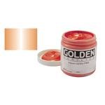 Golden Heavy Body Iridescent Acrylics - Gold Mica Flake Large - 8oz Jar