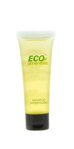 ECO Amenities Transparent Tube Flip Cap Individually Wrapped 30ml Shampoo, 200 Tubes per Case