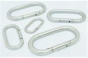 BURHAN INDUSTRIAL SUPPLY CO. Type 316 Stainless Steel Oval Spring Hook (Stainless Steel, 1/4")