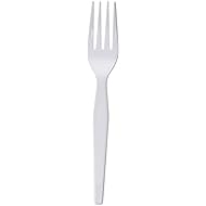 Dixie Plastic Tableware, Heavyweight Forks, White, 100/Box, Sold As 1 Box