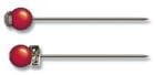 Jenni Bowlin StudioSuperior Pearl & Rhinestone Stick Pins #18 1.5" 8/Pkg.Garnet