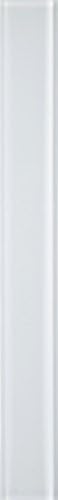 Emser Tile F31VOGUWH0108QRP "Vogue" Quarter Round Ceramic and Glass Tile, 1" x 8", White Gloss