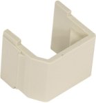 Hubbell SFBE10 Blank Keystone Insert, Plastic, Snap-On, No Ports (10 Pack), Electric Ivory