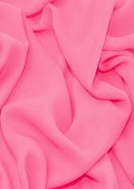 Sheer Poly Crepe Chiffon Fabric Semi-Transparent Drape Dress Craft Material 36" (2 Meter, Candy Pink)