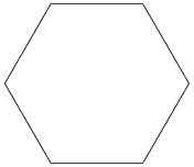 Clear Acrylic Plexiglass Hexagon - Six-Sided Tray, Diameter 40" - 3/16" Thick