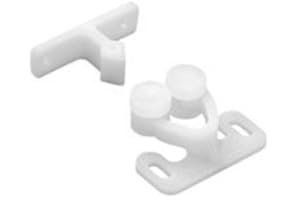 HANDYCT Pro Pack of 5Pcs, Plastic Double Roller Catches, 7.0 Lb., White,