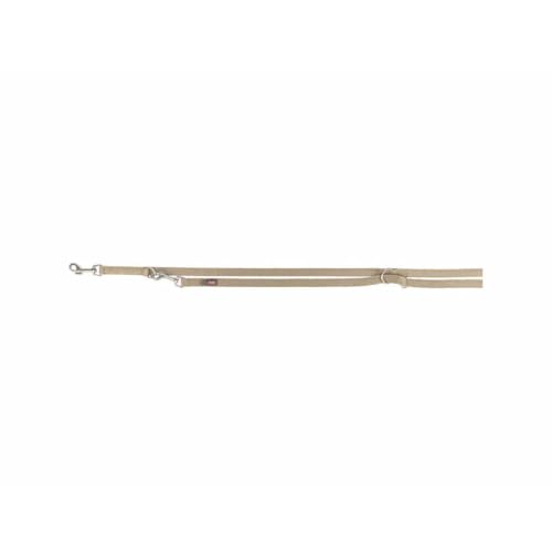 TRIXIE Hundeleine Verlaengerung L-XL 3-Fach verstellbar – 2,00 m/25 mm, Sand