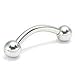Scrap Metal 23 316L Surgical Steel Bent Curved Barbell 12g 12 Gauge 3/4