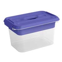 Latchmate Purple LockerMate with Tray - 6.2 Quart 11.6