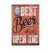 MagiDeal 12x8 Inches Beer Theme Vintage Metal Sign Tin Poster Tavern Bar Pub Shop Retro