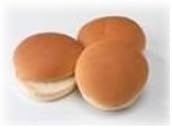 Burry Food Plain Hamburger Bun, 2.2 Ounce -- 96 per case.